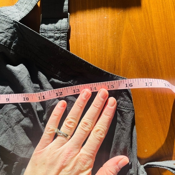 Madewell poplin halter Tiered Black Midi Dress NWT - Picture 16 of 16